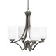 Toltec Lighting - 564-GP-310 - Four Light Chandelier - Zilo - Graphite