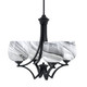 Toltec Lighting - 564-MB-4819 - Four Light Chandelier - Zilo - Matte Black