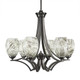 Toltec Lighting - 566-GP-5054 - Six Light Chandelier - Zilo - Graphite