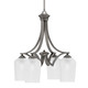 Toltec Lighting - 568-GP-4250 - Four Light Chandelier - Zilo - Graphite