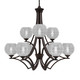 Toltec Lighting - 569-DG-5110 - Nine Light Chandelier - Zilo - Dark Granite