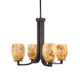 Toltec Lighting - 574-DG-4175 - Four Light Chandelier - Apollo - Dark Granite