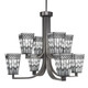 Toltec Lighting - 578-GP-9104 - Eight Light Chandelier - Apollo - Graphite
