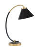 Toltec Lighting - 57-MBNAB-421-MB - One Light Desk Lamp - Desk Lamps - Matte Black & New Age Brass