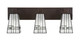 Toltec Lighting - 583-DG-9554 - Three Light Bath Bar - Apollo - Dark Granite