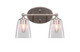 Toltec Lighting - 5912-BN-461 - Two Light Bathroom Lighting - Capri - Brushed Nickel