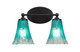 Toltec Lighting - 5912-MB-725 - Two Light Bathroom Lighting - Capri - Matte Black