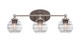 Toltec Lighting - 5913-BN-5110 - Three Light Bathroom Lighting - Capri - Brushed Nickel