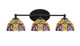 Toltec Lighting - 5913-MB-9445 - Three Light Bathroom Lighting - Capri - Matte Black