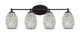 Toltec Lighting - 5914-MB-4165 - Four Light Bathroom Lighting - Capri - Brushed Nickel