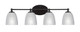 Toltec Lighting - 5914-MB-500 - Four Light Bathroom Lighting - Capri - Brushed Nickel