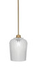 Toltec Lighting - 71-NAB-4280 - One Light Pendant - Cordova - New Age Brass