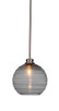 Toltec Lighting - 72-BN-5122 - One Light Pendant - Malena - Brushed Nickel