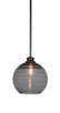 Toltec Lighting - 72-MB-5122 - One Light Pendant - Malena - Matte Black