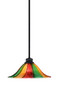 Toltec Lighting - 72-MB-764 - One Light Pendant - Stem - Matte Black