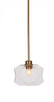 Toltec Lighting - 72-NAB-4490 - One Light Pendant - Rocklin - New Age Brass