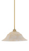 Toltec Lighting - 72-NAB-53813 - One Light Pendant - Stem - New Age Brass