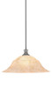 Toltec Lighting - 76-BN-53818 - One Light Pendant - Stem - Brushed Nickel