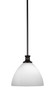 Toltec Lighting - 76-MB-4631 - One Light Pendant - Carina - Matte Black