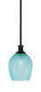 Toltec Lighting - 76-MB-4905 - One Light Pendant - Zola - Matte Black