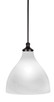 Toltec Lighting - 77-MB-4741 - One Light Pendant - Juno - Matte Black