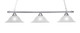 Toltec Lighting - 803-BN-53615 - Three Light Billiard/Island - Square - Brushed Nickel