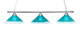 Toltec Lighting - 803-BN-715 - Three Light Bar - Square - Brushed Nickel