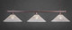Toltec Lighting - 803-DG-714 - Three Light Billiard Bar - Square - Dark Granite