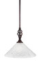 Toltec Lighting - 80-DG-441 - One Light Mini Pendant - Eleganté - Dark Granite
