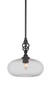 Toltec Lighting - 80-MB-206 - One Light Mini Pendant - Eleganté - Matte Black