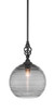 Toltec Lighting - 80-MB-5132 - One Light Mini Pendant - Eleganté - Matte Black