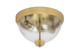 Toltec Lighting - 822-NAB-8 - Two Light Flush Mount - Any - New Age Brass