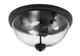 Toltec Lighting - 826-MB-2 - Three Light Flush Mount - Flush Mounts - Matte Black