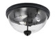 Toltec Lighting - 826-MB-8 - Three Light Flush Mount - Flush Mounts - Matte Black