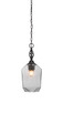 Toltec Lighting - 82-MB-4462 - One Light Pendant - Eleganté - Matte Black