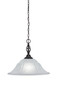 Toltec Lighting - 82-MB-53615 - One Light Pendant - Eleganté - Matte Black