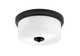 Toltec Lighting - 832-MB-1 - Two Light Flush Mount - Flush Mounts - Matte Black