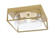 Toltec Lighting - 852-NAB-0 - Two Light Flush Mount - Flush Mounts - New Age Brass