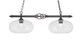 Toltec Lighting - 862-DG-206 - Two Light Island Pendant - Eleganté - Dark Granite
