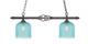 Toltec Lighting - 862-DG-4915 - Two Light Island Pendant - Elegante - Dark Granite