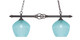 Toltec Lighting - 862-DG-4925 - Two Light Island Pendant - Eleganté - Dark Granite