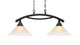 Toltec Lighting - 872-BC-700 - Two Light Island Pendant - Bow - Black Copper