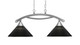 Toltec Lighting - 872-BN-4009 - Two Light Island Pendant - Bow - Brushed Nickel