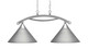 Toltec Lighting - 872-BN-420-BN - Two Light Island Pendant - Bow - Brushed Nickel