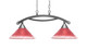 Toltec Lighting - 872-BN-706 - Two Light Island Bar - Bow - Brushed Nickel