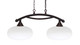 Toltec Lighting - 872-DG-216 - Two Light Island Pendant - Bow - Dark Granite Toltec Lighting - 872-DG-216 - Two Light Island Pendant - Bow - Dark Granite