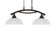 Toltec Lighting - 872-DG-540 - Two Light Island Pendant - Bow - Dark Granite Toltec Lighting - 872-DG-540 - Two Light Island Pendant - Bow - Dark Granite