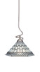 Toltec Lighting - 900-BN-910 - One Light Pendant - Capri - Brushed Nickel