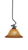Toltec Lighting - 900-MB-58319 - One Light Pendant - Capri - Matte Black