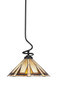 Toltec Lighting - 900-MB-934 - One Light Pendant - Capri - Matte Black